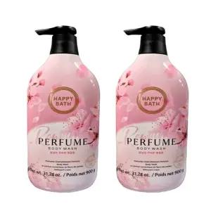 해피바스 로맨틱 체리블라썸 퍼퓸 바디워시 900gx2개 대용량 벚꽃향 향기좋은 바디클렌저