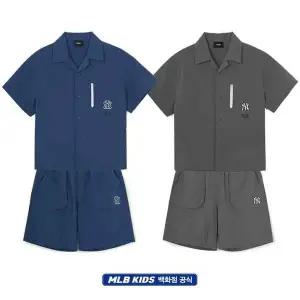 갤러리아 MLB키즈 베이직 아웃도어 우븐 셔츠 세트(7AWSB0363/7ASMB0763)
