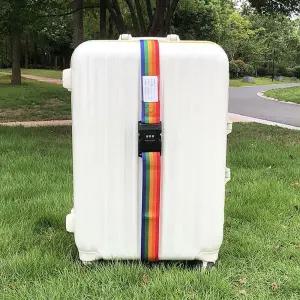 잠금장치 무지개 캐리어 벨트 고정자물쇠 잠금 스트랩 도난방지 밴드