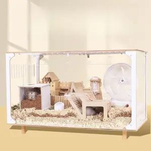 아크릴 햄스터 케이지 풀세트 2층집 DIY 고슴도치 저렴한