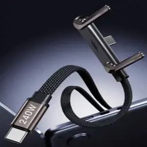 240W C타입 스탠드 거치대 고속 충전 및 데이터 케이블 1.5M