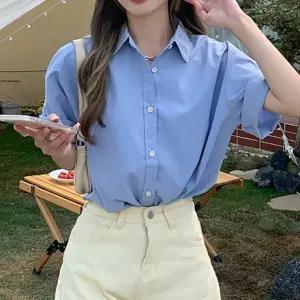 베이직한 여성 패션 반팔 셔츠 LK-S017