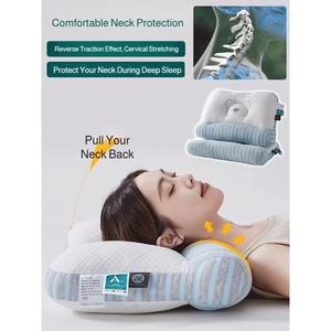 곰돌이 목베개 42X65CM 수면 쿨링 베개 편안한 고탄성 섬유