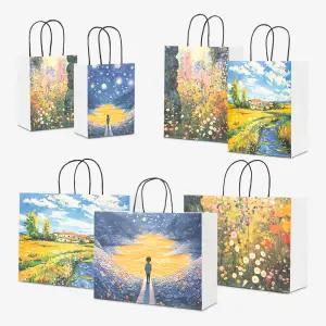 나우스팩 풍경 디자인 쇼핑백 3가지 디자인 (1장) - 3가지 사이즈