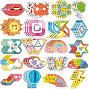 스트레스 해소 손가락 끝 20 감각 스티커 스트립 성인 학생 소년 완구 5 불안 스티커 구제 개 소녀 침착 질감