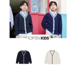 [백화점 정품] 탑텐 키즈 공용) 브이넥 스웨터 가디건 MKF1EC3201-IC