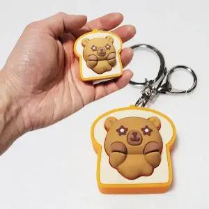 우 식빵 카피바라 딸깍이 키캡키링 손장난감 클리커 백참 가방고리 똑딱이 키홀더 팬시 악세사리 우정키링 어린이날선물 기념품 소품샵