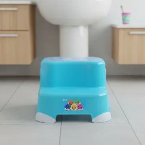 핑크퐁 아기상어 발디딤대 유아 2단 논슬립 발받침대 어린이 계단 보조스툴 발판 세면대