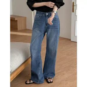 [공구우먼] 르투아 워싱 와이드 데님 팬츠 86884 빅사이즈 여성의류