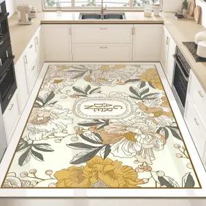 롱샹 특대형 대형 미끄럼방지 PVC 주방매트 잘라쓰는 방수 발매트