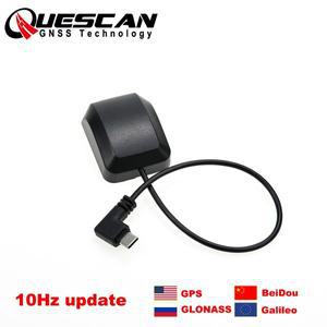 윈도우 안드로이드 USB 타입 C GPS 수신기 10Hz GLONASS Galileo BeiDou 모듈 GNSS 안테나 UBX M8030 NEO-M