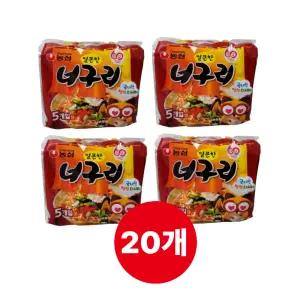 농심 얼큰한 너구리 멀티5개입 X 4개 총20개