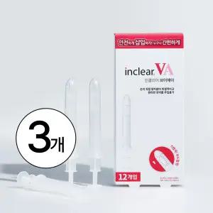 인클리어 VA 12개입x3개, 식약처 인증 의료기기, 질정제 주입기구