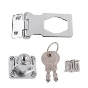 장석 잠금 고리 장치 자물쇠 열쇠 키 걸고리 2.5인치 1세트