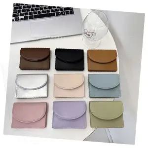 베이직 라운드 아코디언 3단 반지갑 미니지갑 카드수납 여성 지갑