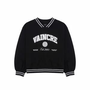 [애플핑크] 요꼬 V넥 스포티 맨투맨 APK8T108GSB_BK