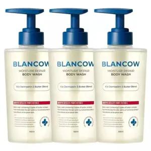 블랑카우 피지개선 바디워시 BHA 기능성 모공트러블 각질개선 즉각보습 500ml 3개