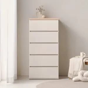 두리앳가구 데이브 5단 600 속깊은 서랍장