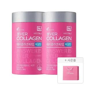 에버콜라겐 타임비오틴 30포, 2개 + 쇼핑백