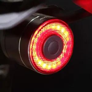 USB 충전식 자전거 후미등 방수 급브레이크 센서 후레쉬 랜턴 후등