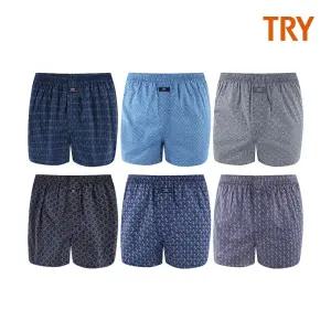 [트라이] 남성 100수 트렁크 6종 택1