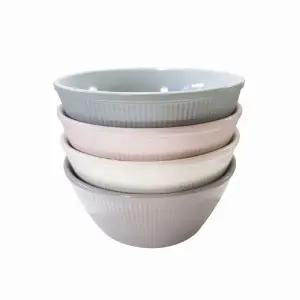 스페인 대접4P국그릇 예쁜 도자기 주방용품 세라믹 세트 식기