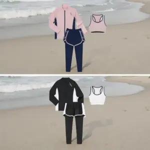 초등고학련 레쉬가드 수영복 주니어 여아 아동 래쉬가드 상하세트 3P