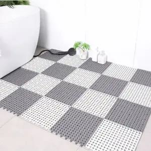 이시아르 미끄럼방지 욕실매트 그레이 30x30cm 1장 (KYR-WD544F7)