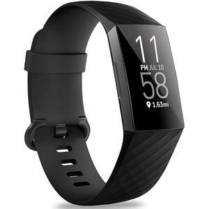 핏빗 충전 4/3과 호환되는 하밀레 밴드, 방수 교체 시계 스트랩 피트니스 스포츠 여성용 손목 라지 스몰