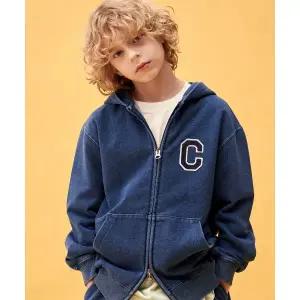 매장정품 COVERNAT 커버낫 KIDS C로고 데님 후드집업 블루 CK2601HZ11BL 1259800