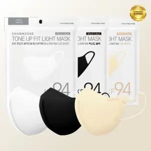 참존 KF94 뉴 톤업핏 블랙라벨 라이트 마스크 대형 중형 소형 50매