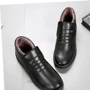 정장 캐쥬얼 남성 수트방한슈즈 유광 패션 털구두