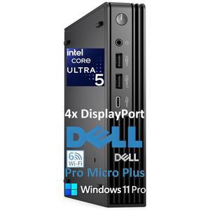 Dell Pro Micro Plus 미니 PC(차세대 Opt ex 7000 MFF), 비즈니스 데스크톱 컴퓨터 AI PC, 인텔 14코어 울트라 5 235T(비트 i7-13700T), 16GB DDR5, 512GB SSD, WiFi 6, 블루투스, 4X DP, Windows 11