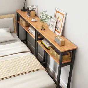 틈새 수납 선반 3단 침대 수납장 정리 원목 바퀴달린
