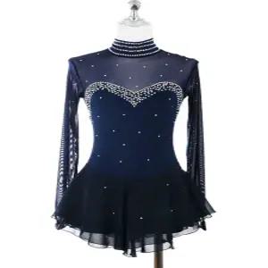 스케이트 피겨복 무용 체조복 긴팔 의상 댄스복 프리사이즈 연습복 아이스