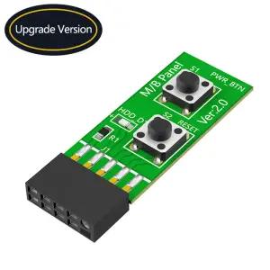 데스크탑 PC 컴퓨터용 리셋 전원 켜기 끄기 스위치 보드 어댑터 WIN7 8 10/11 리눅스 시스템용 LED 표시기