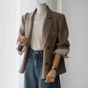 (안나앤모드) open 자수 린넨 더블 자켓[자켓DST28]