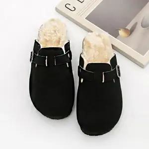 여자 털 실내화 실내 실외 따뜻한 안감 겨울 슬리퍼 dRq9+7xjp