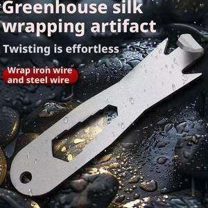 결속선 헤비 듀티 울타리 와이어 트위스터 도구 스테인리스 스틸 가시철사 결속 고정기 정원 농장 설치