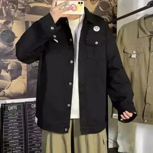 EAMT 남성용 청 캐주얼 춘추 코트 빅사이즈 재킷 YJ3