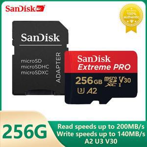 Sandisk V30 마이크로 SD 익스트림 프로 카드 메모리 스팀 데크 용 32GB 64GB 128GB 256GB T-플래시  Drone