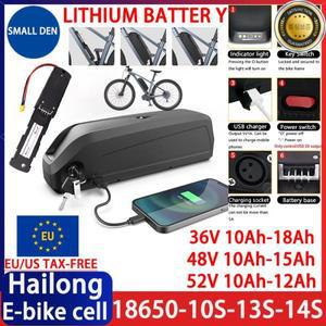 새로운 36V 48V 52V 10AH 하이롱 배터리 18650 BMS: 30A1500W 고출력 전기 이륜차