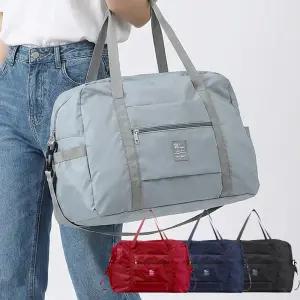 캐쉬캔버스 여행용 보스턴백 캐리어 보조가방 접이식 폴딩백