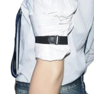 암가터 셔츠 옷 소매 고정 밴드 슬리브 가터 암밴드 소매걷이 옷밴드 흘러내림방지 클립 1개 마리셀러