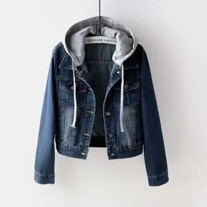 청카바 여성 외투 캐주얼 자켓 코디 데님 후드 아우터