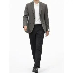 남성SS 카키 슬림핏 스판 정장 콤비 자켓 AKHWSZ2JK62