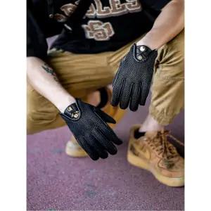 바이크 통기성 오토바이장갑 할리 메쉬 스웨이드 장갑