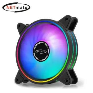 (Netmate) ARGB PWM 120mm PC 케이스쿨러(블랙) 쿨링팬 쿨러 컴퓨터 냉각