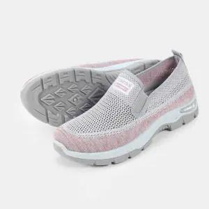 편안한 여성 여름 운동화 메쉬 슬립온 슈즈 통기성캐주얼화 편한신발 데일리 경량화 스포츠화 조깅화 가벼