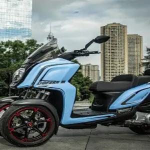 3륜 오토바이 전기 클래식 배달용 안전 역삼륜 스쿠터 전동차 F1-150